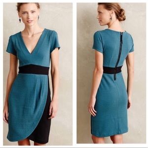 Maeve splitshade tulip color blocked dress